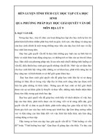 skkn rèn LUYỆN TÍNH TÍCH cực học tập của học SINH QUA PHƯƠNG PHÁP dạy học GIẢI QUYẾT vấn đề môn địa lý 9