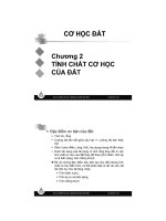 chương 2 tính chất cơ học của đất (bài giảng cơ học đất)