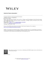 [cg-cf] williamson - 2012 - corporare finance and corporate governance