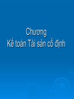 Slide bài giảng môn kế toán công: Chương 4: Tài sản cố định
