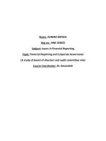 [cg-frq] batool - corporate governance and the financial reporting