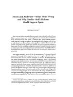 barrett - 2004 - enron and andersen - what went wrong and why similar audit failures could happen again