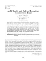 skinner and srinivasan - 2012 - audit quality and auditor reputation- evidence from japan