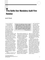 edwards - 2014 - the battle over mandatory audit firm rotation [mafr]