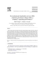 [cgs-iss] epps and cereola - 2008 - do institutional shareholder services (iss) corporate governance ratings reflect a company