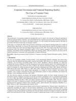 kla and omri - 2011 - corporate governance and financial reporting quality - the case of tunisian firms