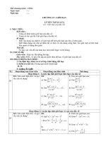 Giáo án chủ đề tự chọn môn toán lớp 11 HKII
