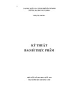 kỹ thuật bao bì thực phẩm