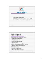 Bài giảng mạch điện ii phần 1