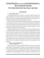 đề án chuyên ngành thị trường chứng khoán thực trạng và giải pháp