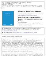 svanström - 2013 - non-audit services and audit quality - evidence from private firms
