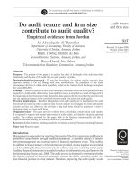 al-thuneibat et al - 2011 - do audit tenure and firm size contribute to audit quality - empirical evidence from jordan [at]