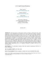 laurion et al - 2014 - u.s. audit partner rotations