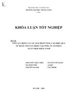 vốn lưu động và các giả pháp nâng cao hiệu quả sử dụng vốn lưu động tại công ty cổ phần xuất nhập khẩu etop