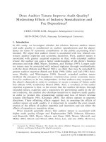 lim and tan - 2010 - does auditor tenure improve audit quality moderating effects of industry specialization and fee dependence