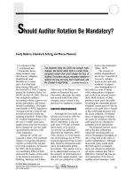 raiborn et al - 2006 - should auditor rotation be mandatory