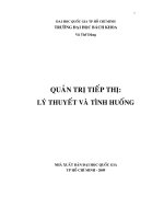 quản trị tiếp thị:  lý thuyết và tình huống