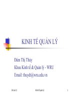Bài giảng kinh tế quản lý chương 1 và 2