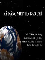 Đề cương môn học Kỹ năng viết tin báo chí
