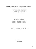 Bài giảng Công trình ngầm