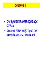 Bài giảng nhiệt động kỹ thuật chương 2