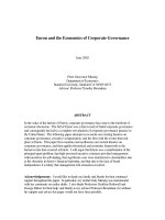 munzig - 2003 - enron and the economics of corporate governance