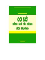 cơ sở đánh giá tác động môi truờng