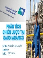 phân tích quản trị chiến lược tại công ty sauidi aramco