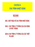 Bài giảng Nhiệt động kỹ thuật chương 3