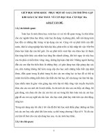 GIÚP HỌC SINH KHẮC  PHỤC MỘT SỐ  SAI LẦM THƯỜNG GẶP KHI GIẢI CÁC BÀI TOÁN  VỀ CĂN BẬC HAI. CĂN BẬC BA.