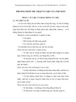 Đề cương PHƯƠNG PHÁP THU THẬP TƯ LIỆU CỦA NHÀ BÁO