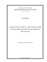 ứng dụng kỹ thuật phân tử lai huỳnh quang ( fish) nhằm xác định nhanh một số loại tảo độc hại biển việt nam