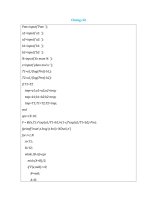 các dạng bài tập ôn thi matlab