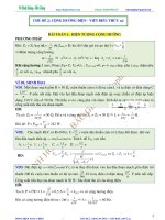 điện xoay chiều hiện tượng cộng hưởng