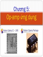 giới thiệu tổng quan về op-amp và ứng dụng