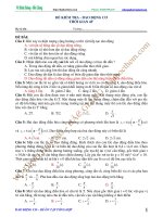 đề kiểm tra dao dộng cơ học 45 phút