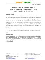 xây dựng hệ thống thông tin quản lý ngân sách dự án đầu tư xây dựng cơ bản