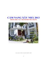 CẨM NANG XÂY DỰNG NHÀ Ở
