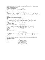 Kỹ thuật chọn hệ số điều chỉnh khi sử dụng phương pháp Tích phân từng phần.