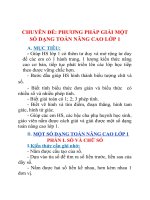 PHƯƠNG PHÁP GIẢI MỘT SỐ DẠNG TOÁN NÂNG CAO LỚP 1