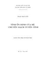 tính ổn định của hệ chuyển mạch tuyến tính