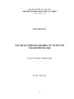 xây dựng xêri bản đồ điện tử về dân số thành phố hà nội