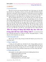 SKKN Rèn kỹ năng sử dụng thủ thuật dạy học tích cực trong một tiết học môn tiếng anh 6_skkn