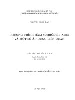 phương trình hàm schrӧder, abel và một số áp dụng liên quan