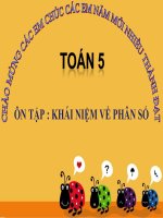 bài giảng toán 5 chương 1 bài 1 ôn tập khái niệm về phân số