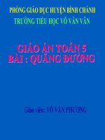 bài giảng toán 5 chương 4 bài 2 quãng đường