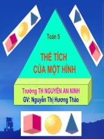 bài giảng toán 5 chương 3 bài 13 thể tích của một hình