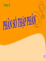 bài giảng toán 5 chương 1 bài 4 phân số thập phân