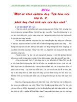 Một số kinh nghệm dạy Tập làm văn lớp 2, 3 phát huy tính tích cực của HS