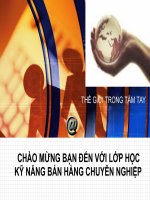 chương 3 thiết lập kế hạch bán hàng cá nhân